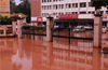 Mangaluru: Rain water leaves hospital parking clogged